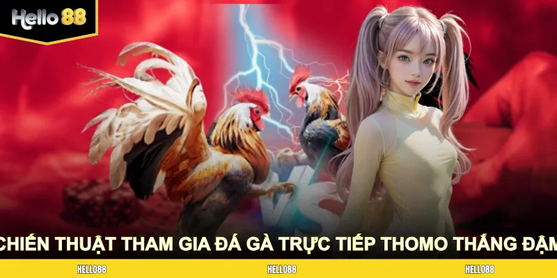 Chiến thuật tham gia đá gà trực tiếp Thomo thắng đậm