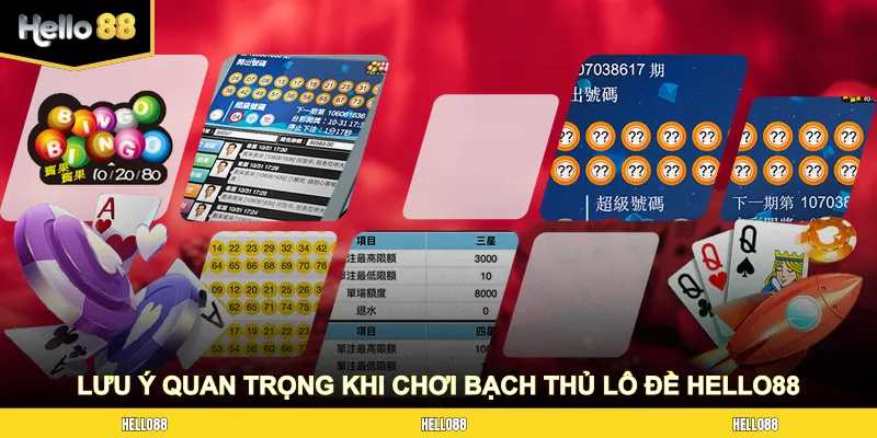 Những lưu ý quan trọng khi chơi bạch thủ lô đề HELLO88